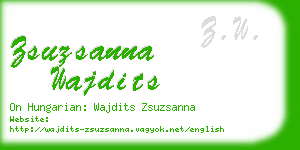 zsuzsanna wajdits business card